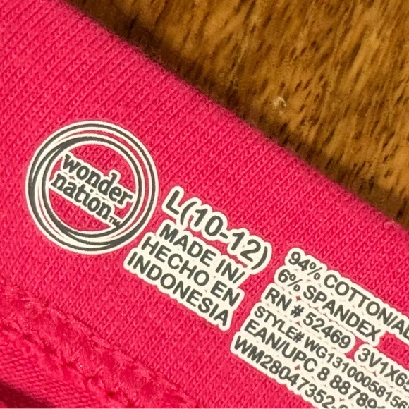 Wonder Nation Legging Bundle Size Large 10/12 NWT Pink and Grey - Picture 3 of 3